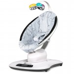 Fotoliu Balansoar Bebelusi 4MOMS MamaRoo 4.0 Plush Silver